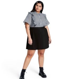 Target x Sandy Liang Black Pleated Mini Skirt